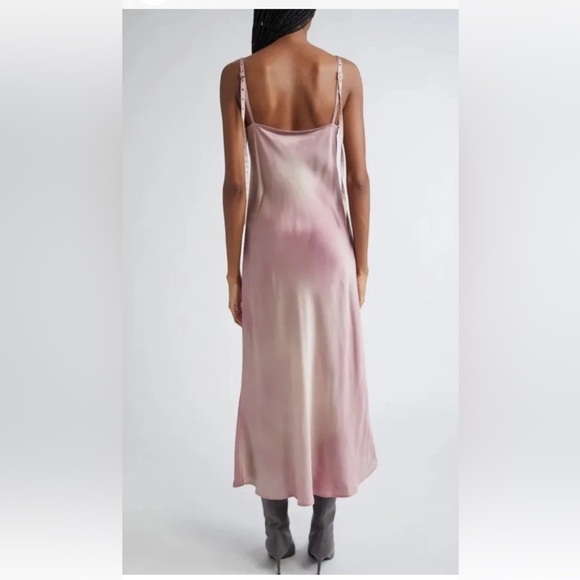 Acne Studios Darma Ombré Satin Slipdress Ballet Goth Size 38/Size 6 - Picture 5 of 9